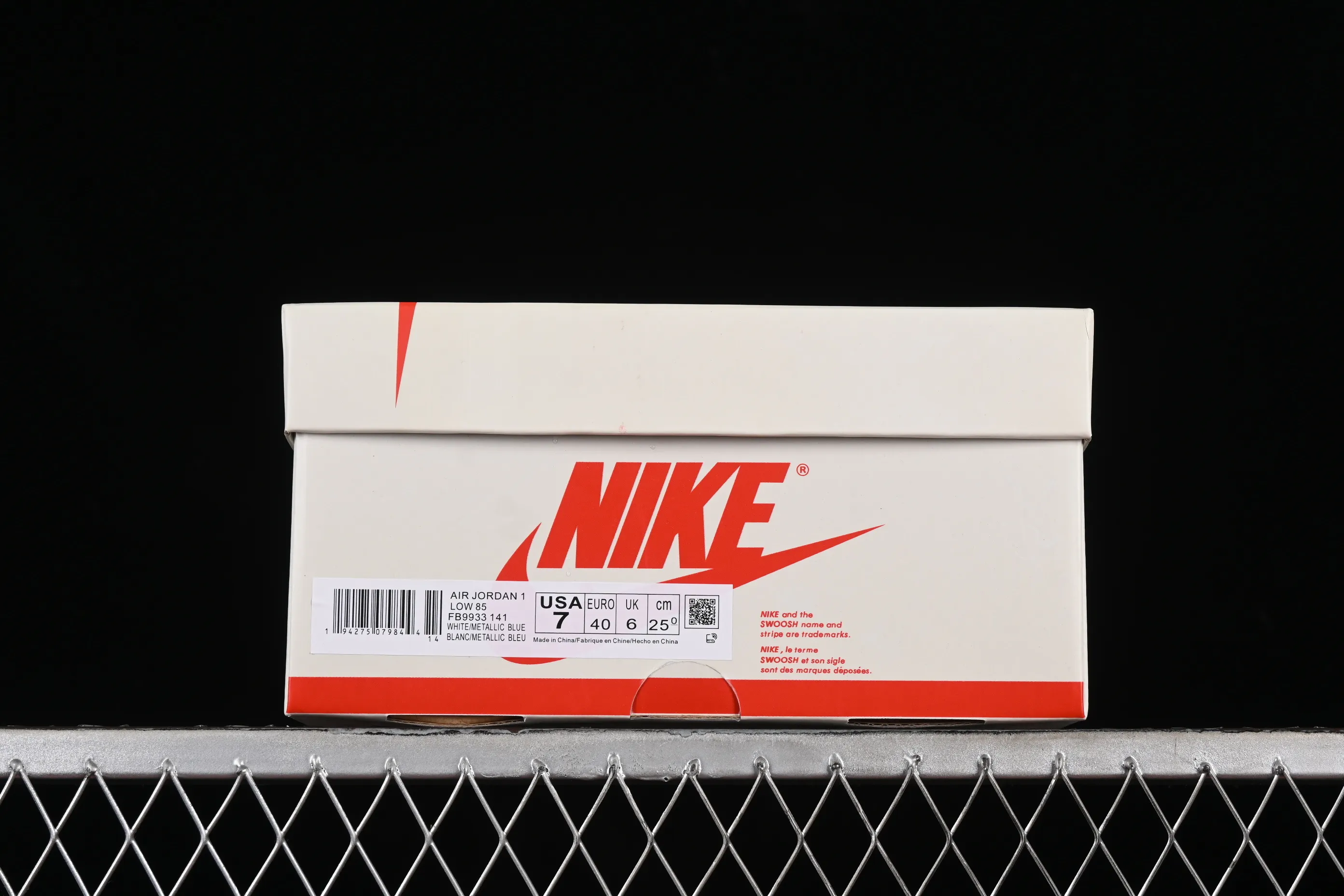 All categories Air Jordan Jordan series basketball shoes Air Jordan 1 Low Z version Air Jordan 1 Low "85 Metallic Blue" AJ1 Joe 1 metallic white blue FB9933-141